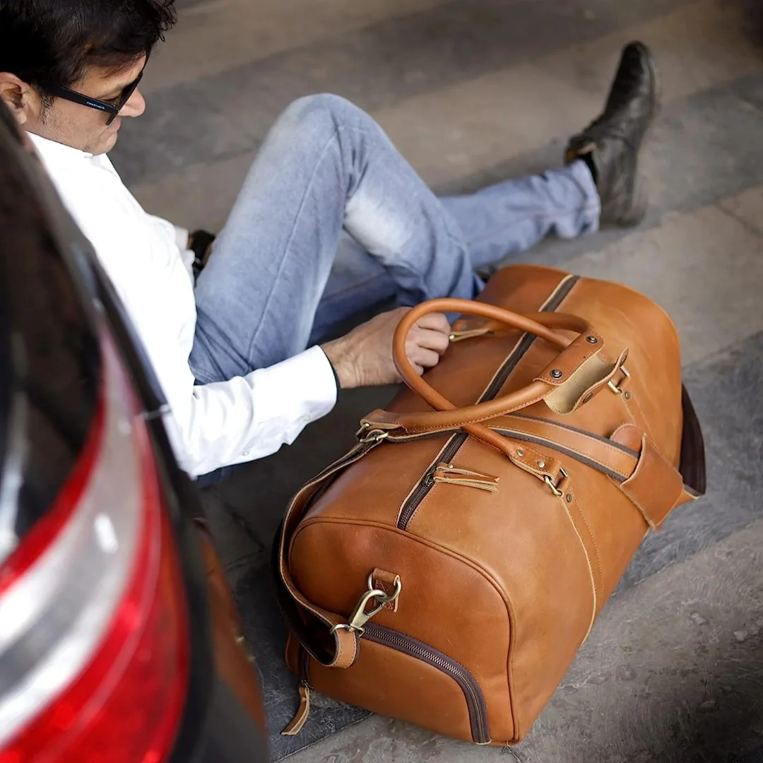 Buffalo Leather Duffel Combo - Image 7