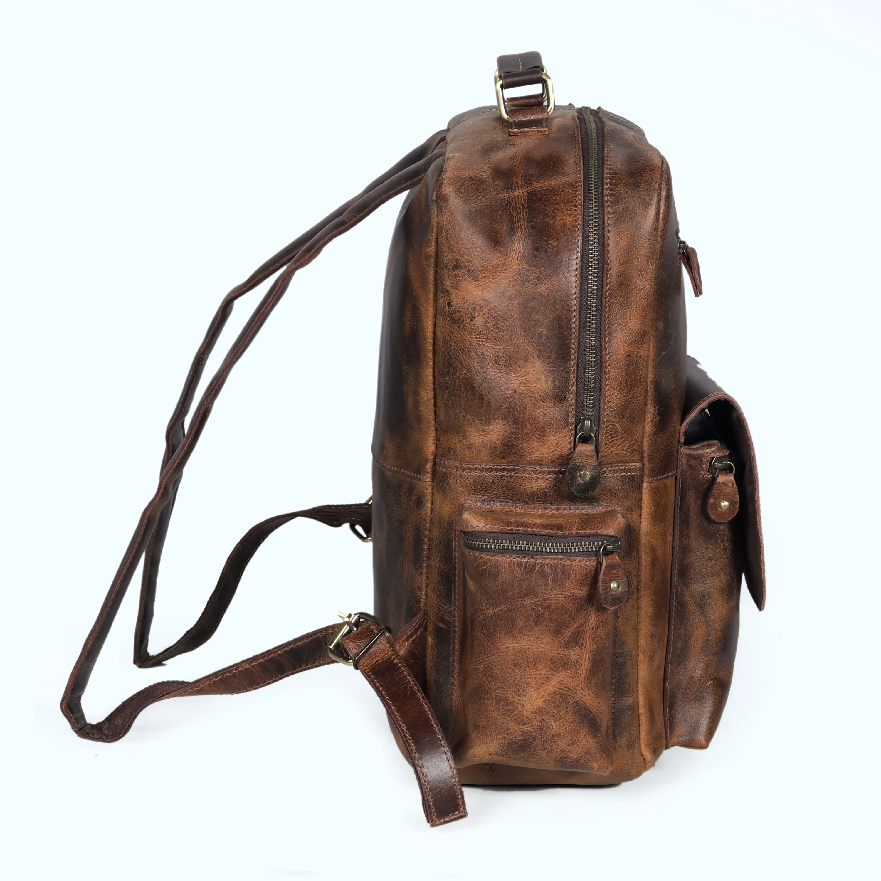 Full Grain Buffalo Leather Backpack - Image 19
