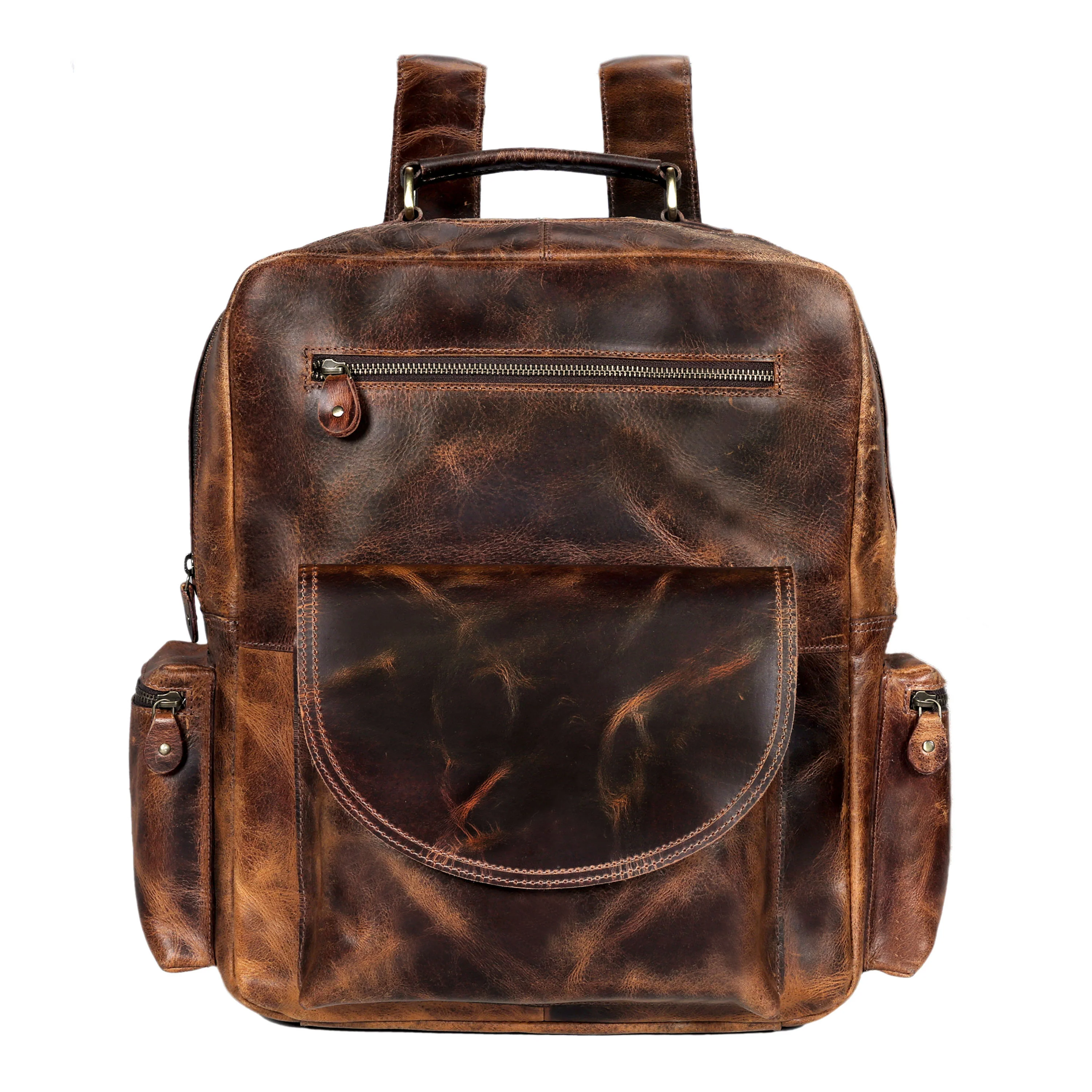 Full Grain Buffalo Leather Backpack - Image 2