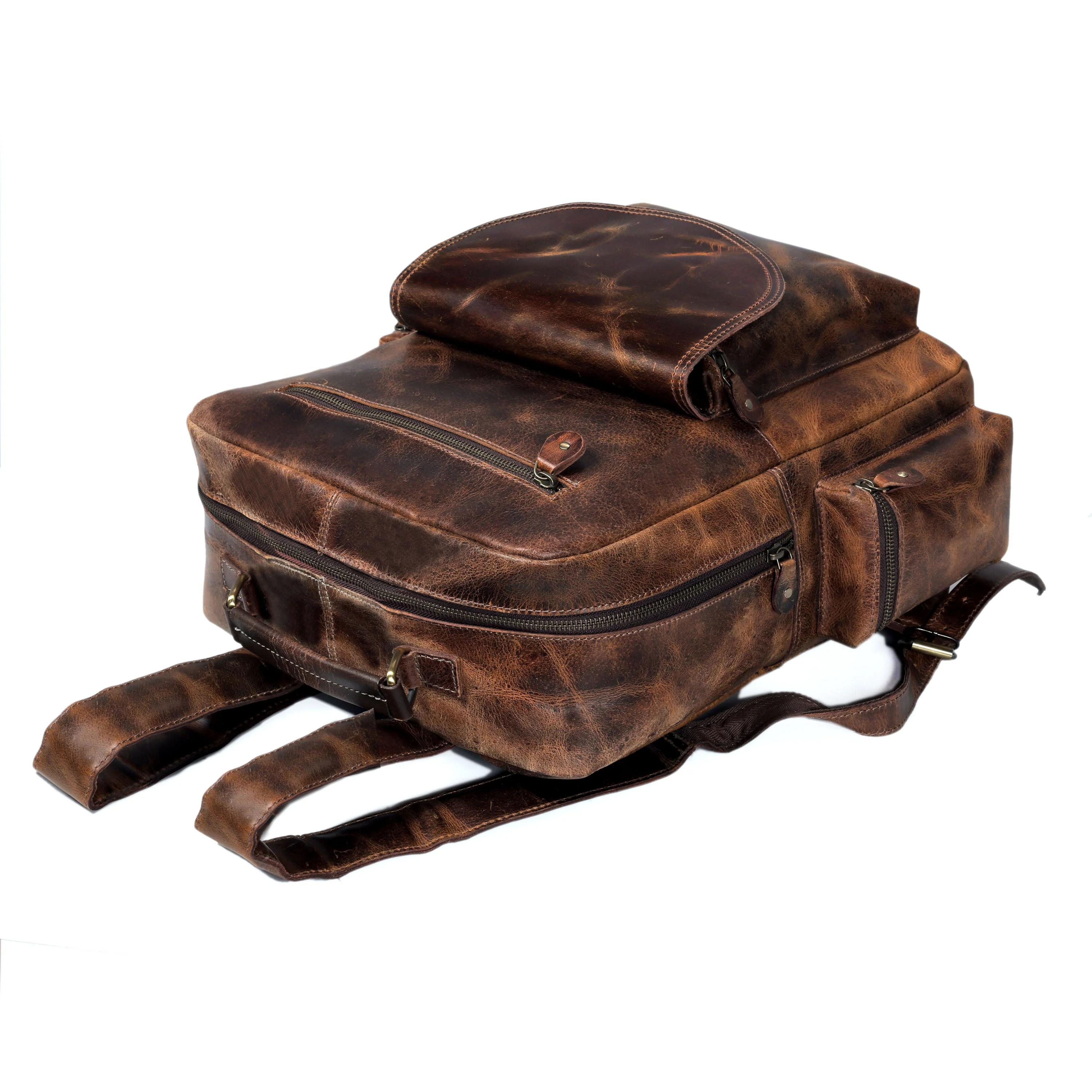 Full Grain Buffalo Leather Backpack - Image 20