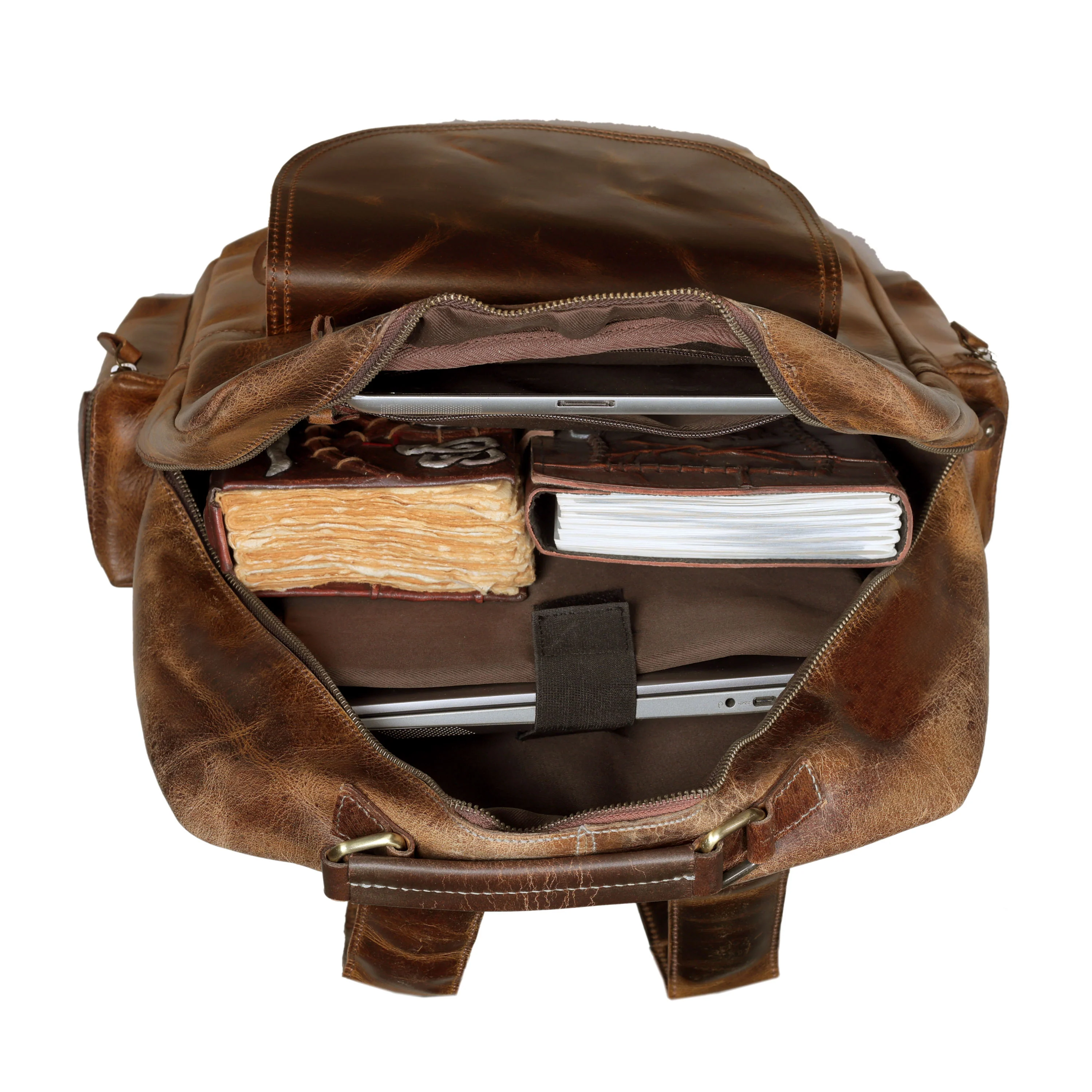Full Grain Buffalo Leather Backpack - Image 9