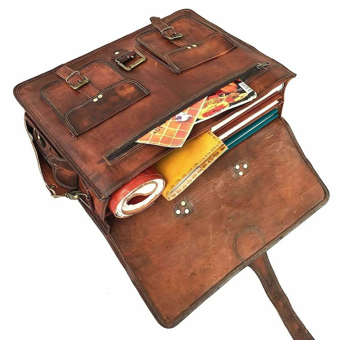 Glory Leather Messenger Bag - Image 3