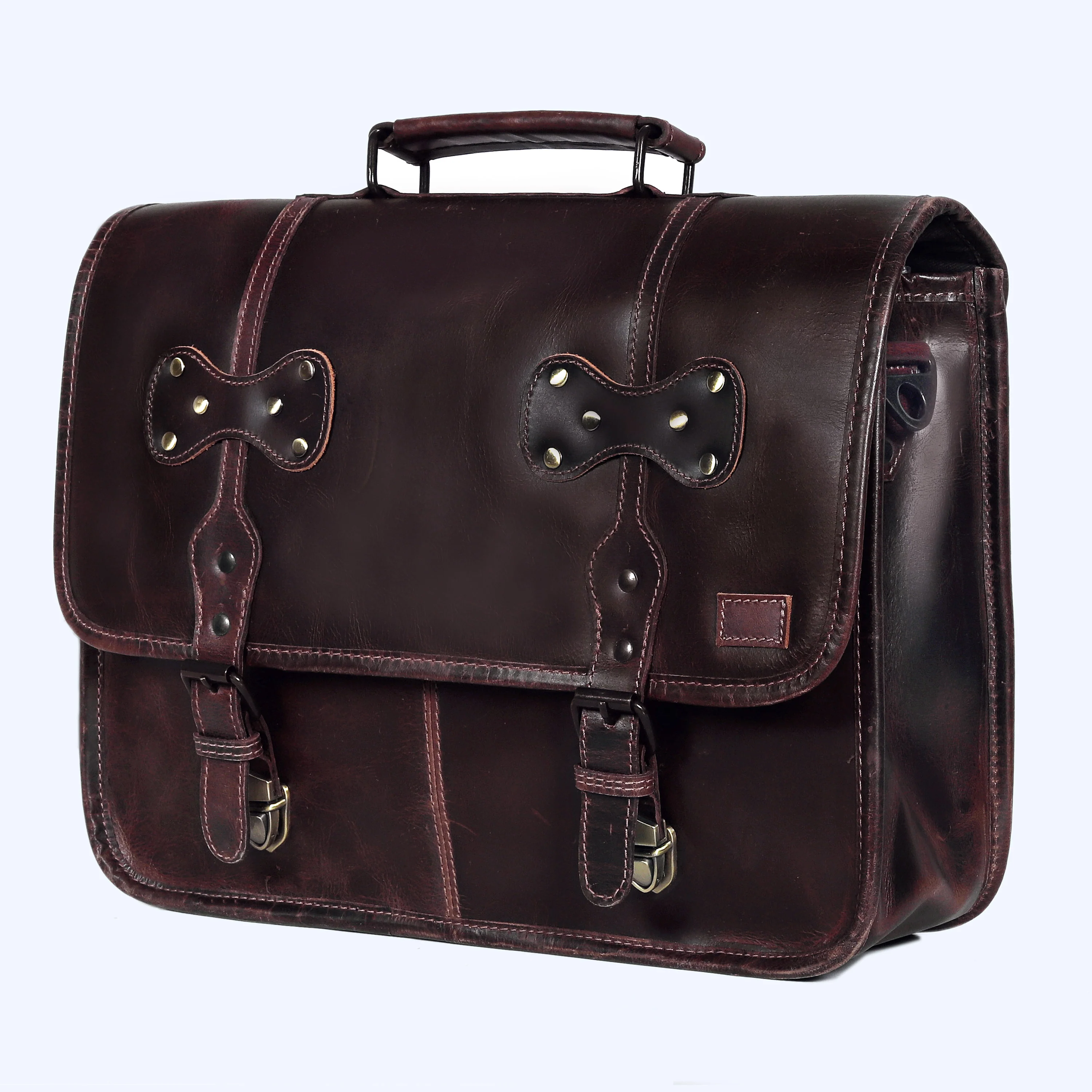 Metro Carry Leather Messenger Bag - Image 13