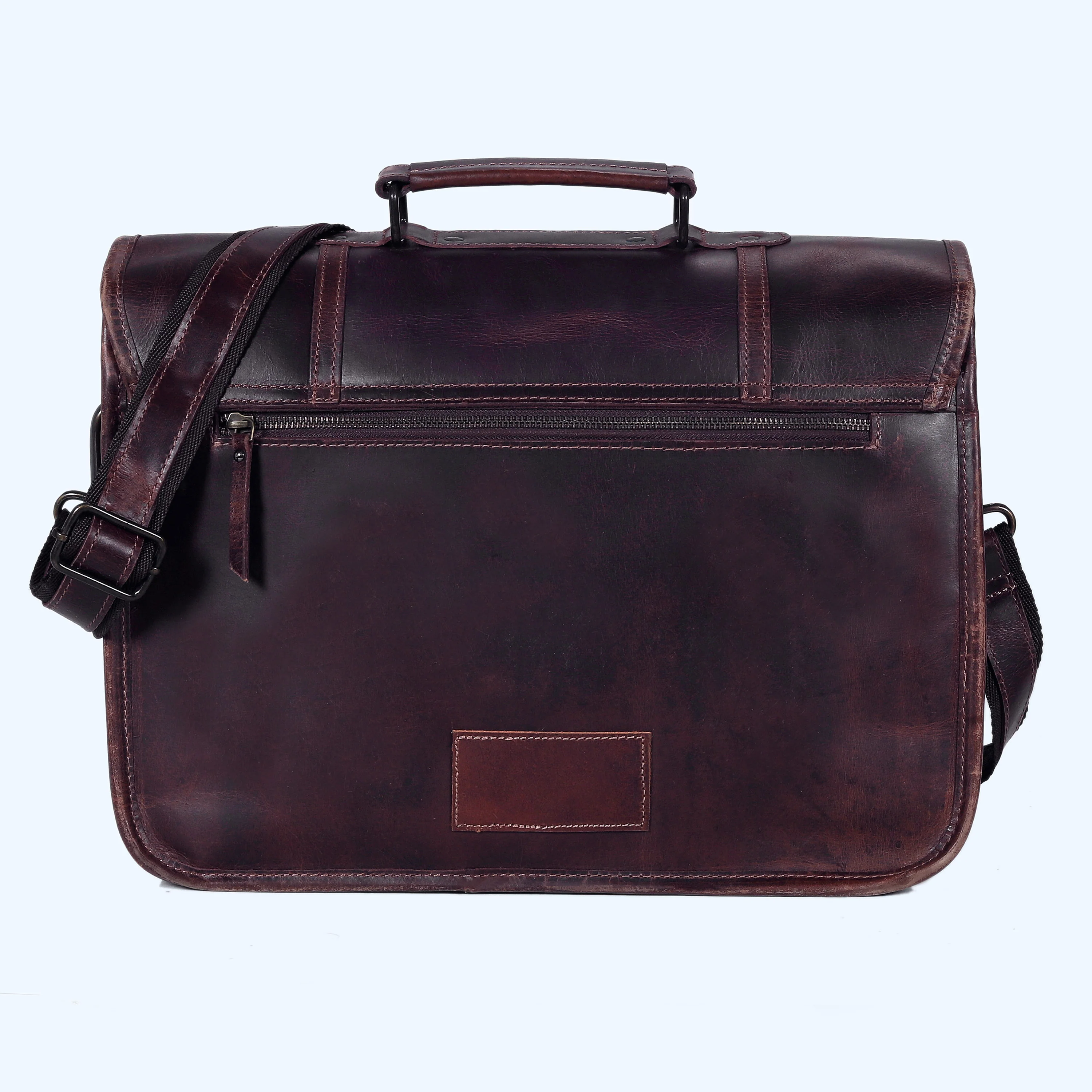 Metro Carry Leather Messenger Bag - Image 15