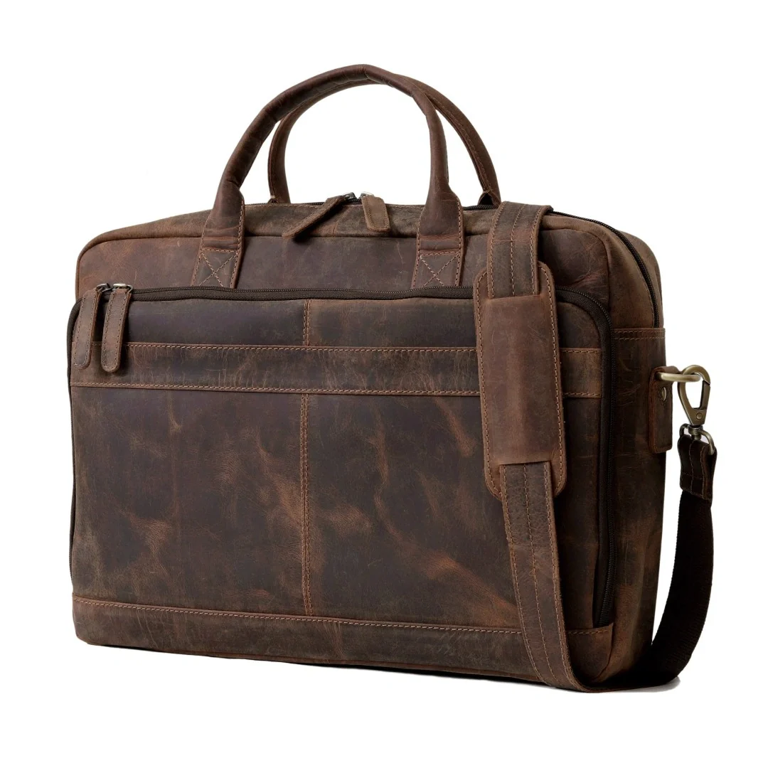 Ocean Leather Buffalo Briefcase - Image 13