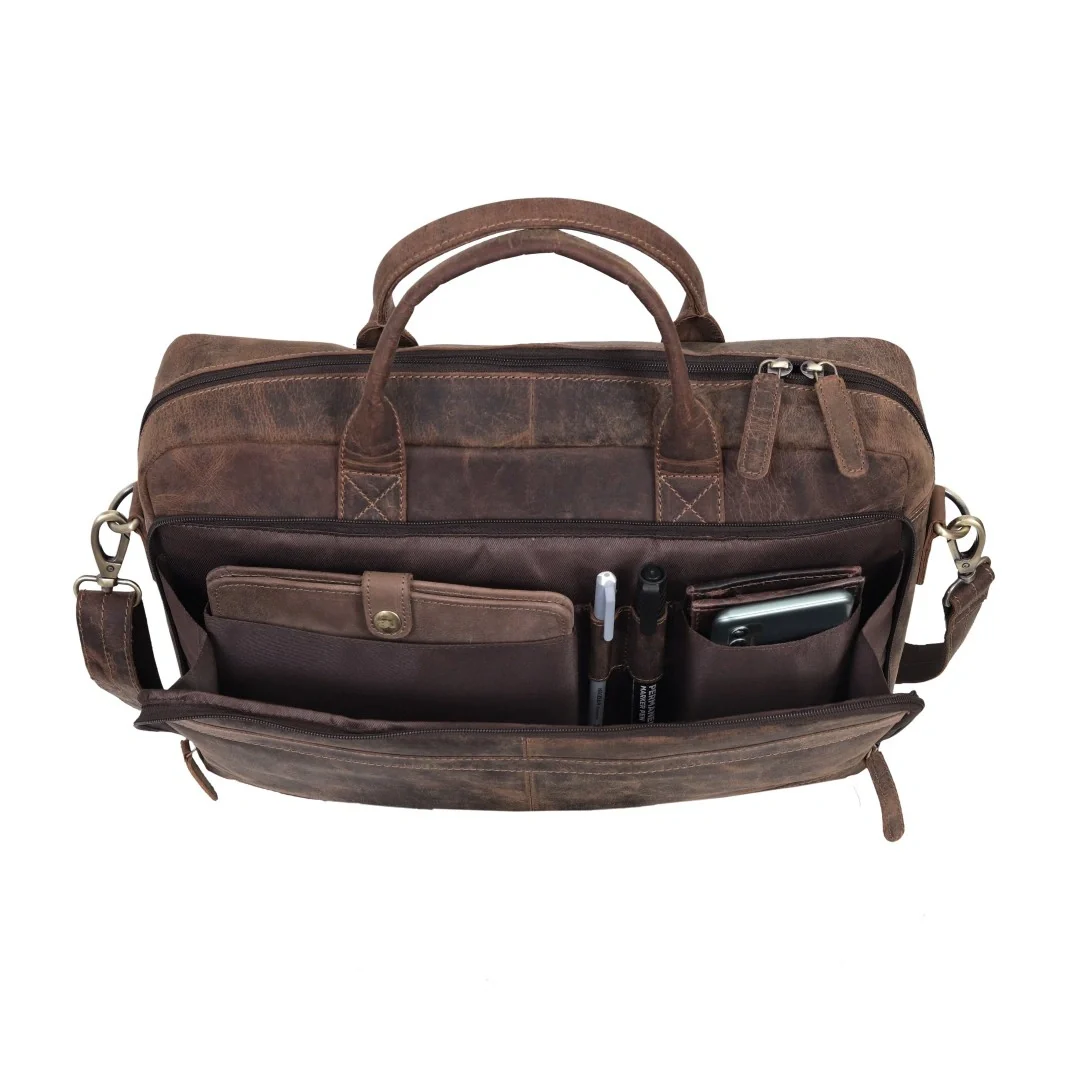 Ocean Leather Buffalo Briefcase - Image 19