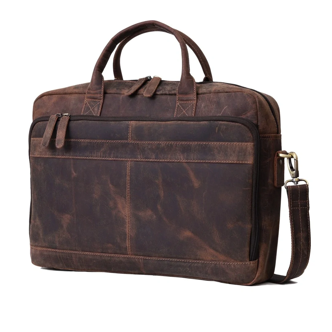 Ocean Leather Buffalo Briefcase - Image 2