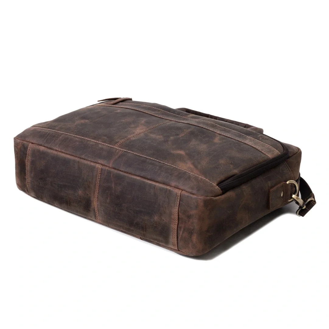 Ocean Leather Buffalo Briefcase - Image 8