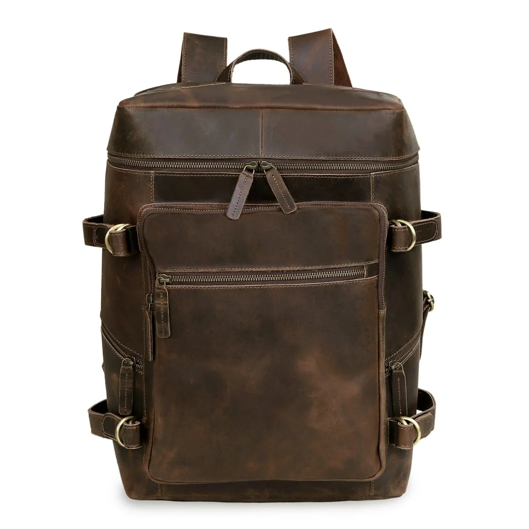 Retro Leather buffalo backpack - Image 2