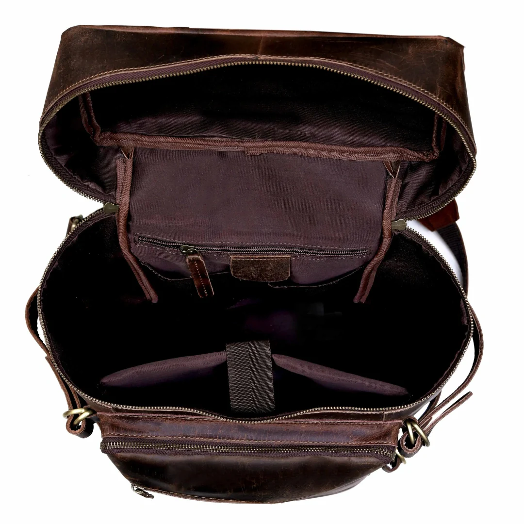 Retro Leather buffalo backpack - Image 24
