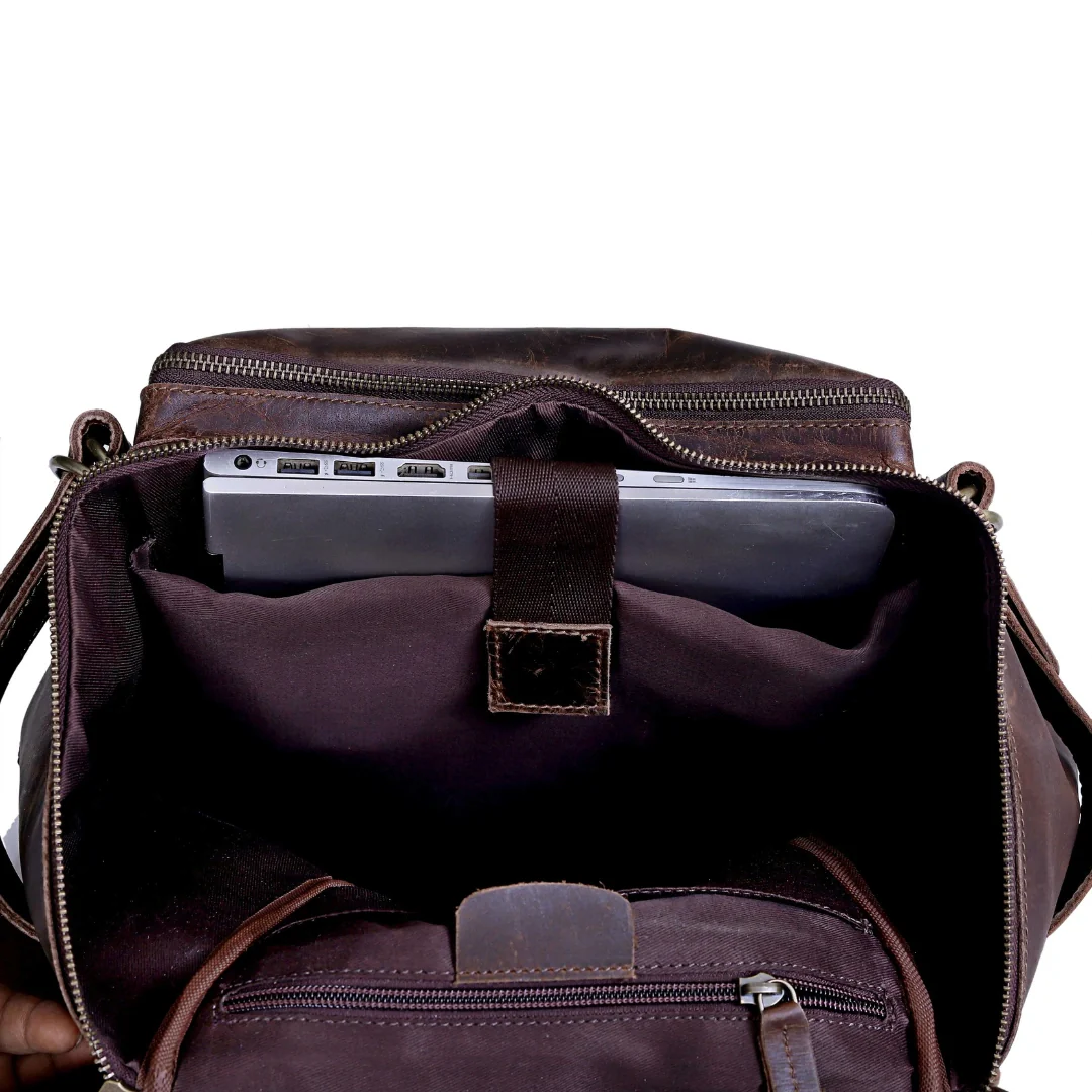 Retro Leather buffalo backpack - Image 25