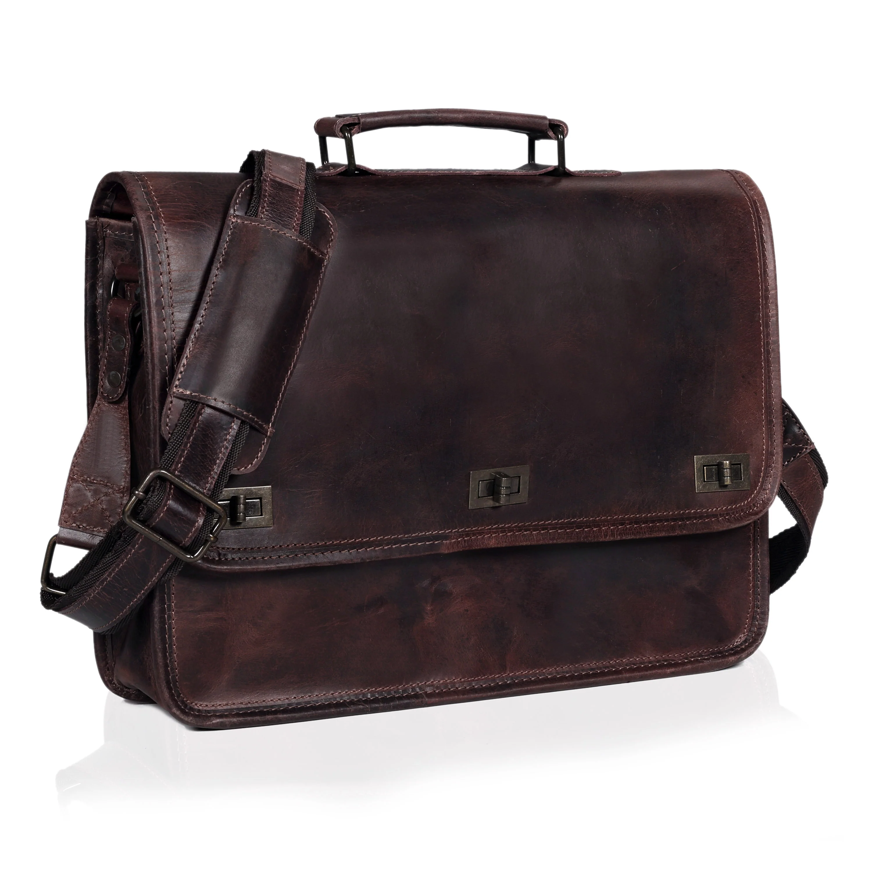 The Artisan Leather Messenger Bag - Image 2
