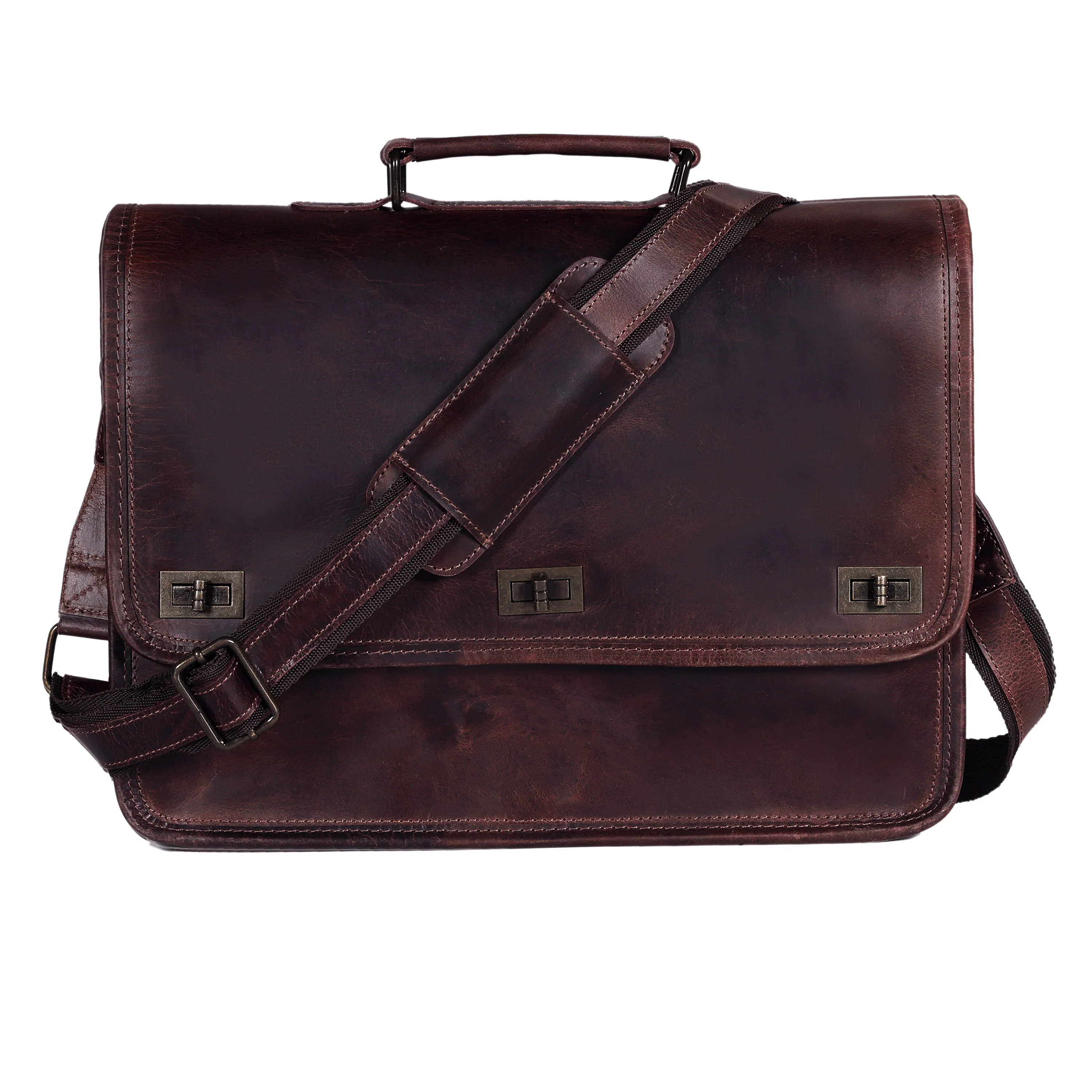 The Artisan Leather Messenger Bag - Image 6