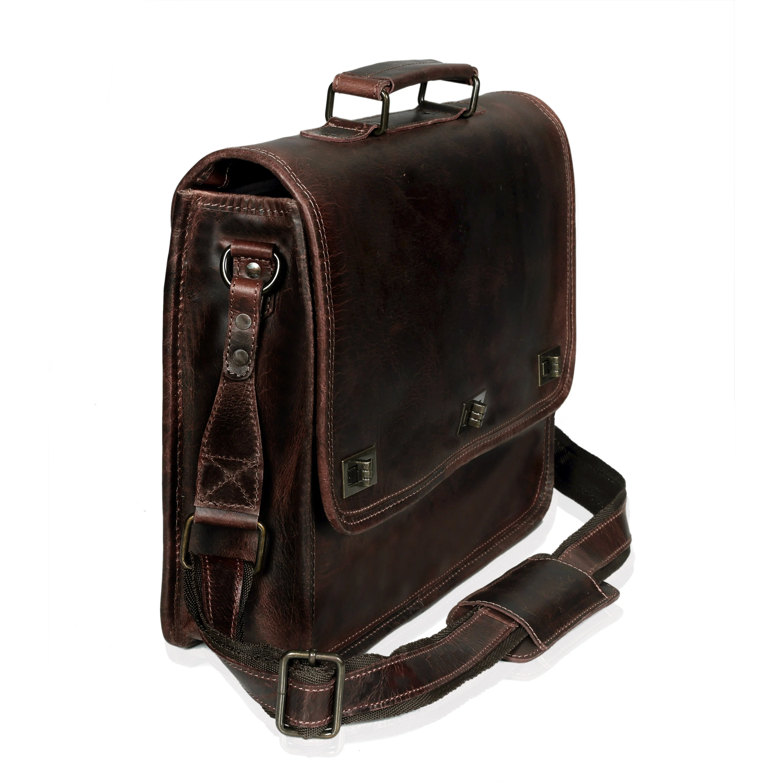 The Artisan Leather Messenger Bag - Image 8