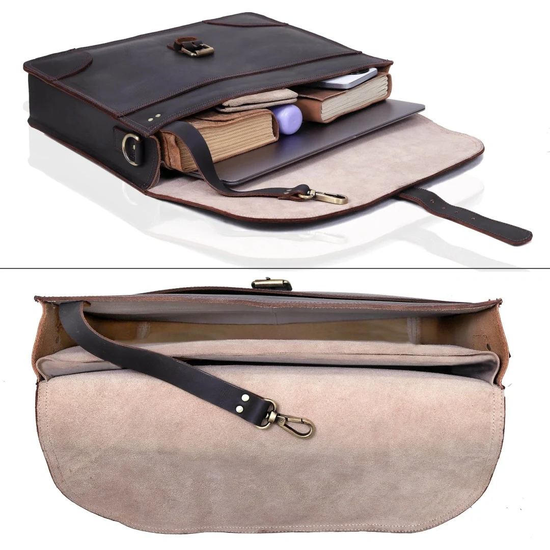 The Budget Leather Messenger Bag - Image 5