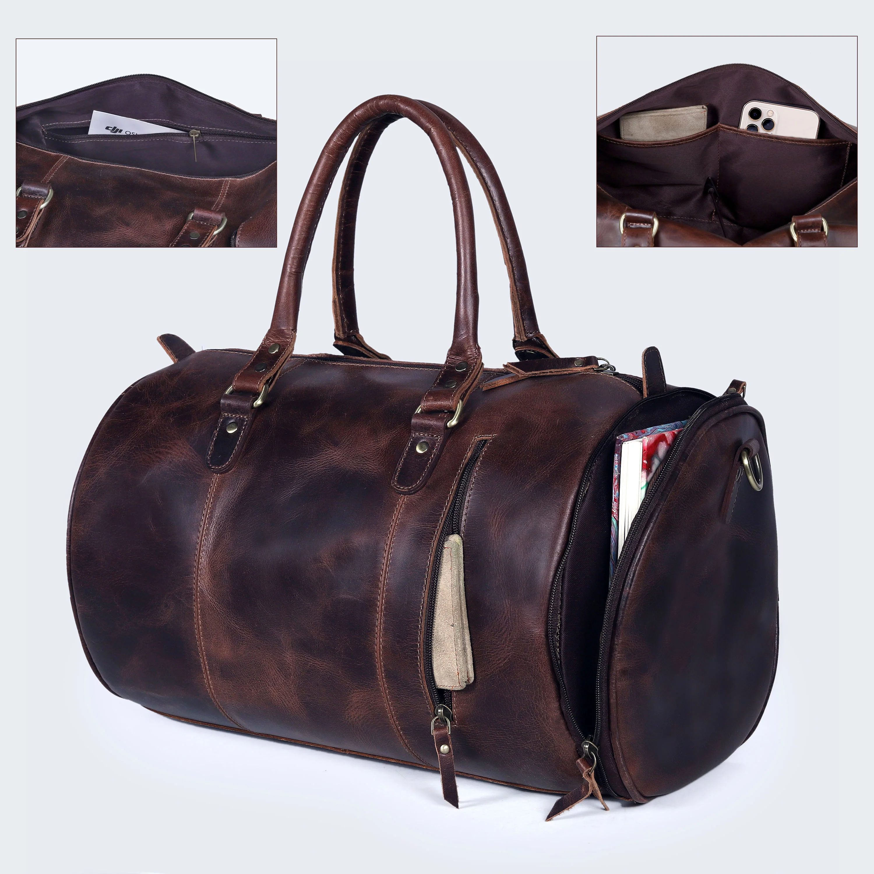 The Buffalo Leather Gym Bag - Image 10
