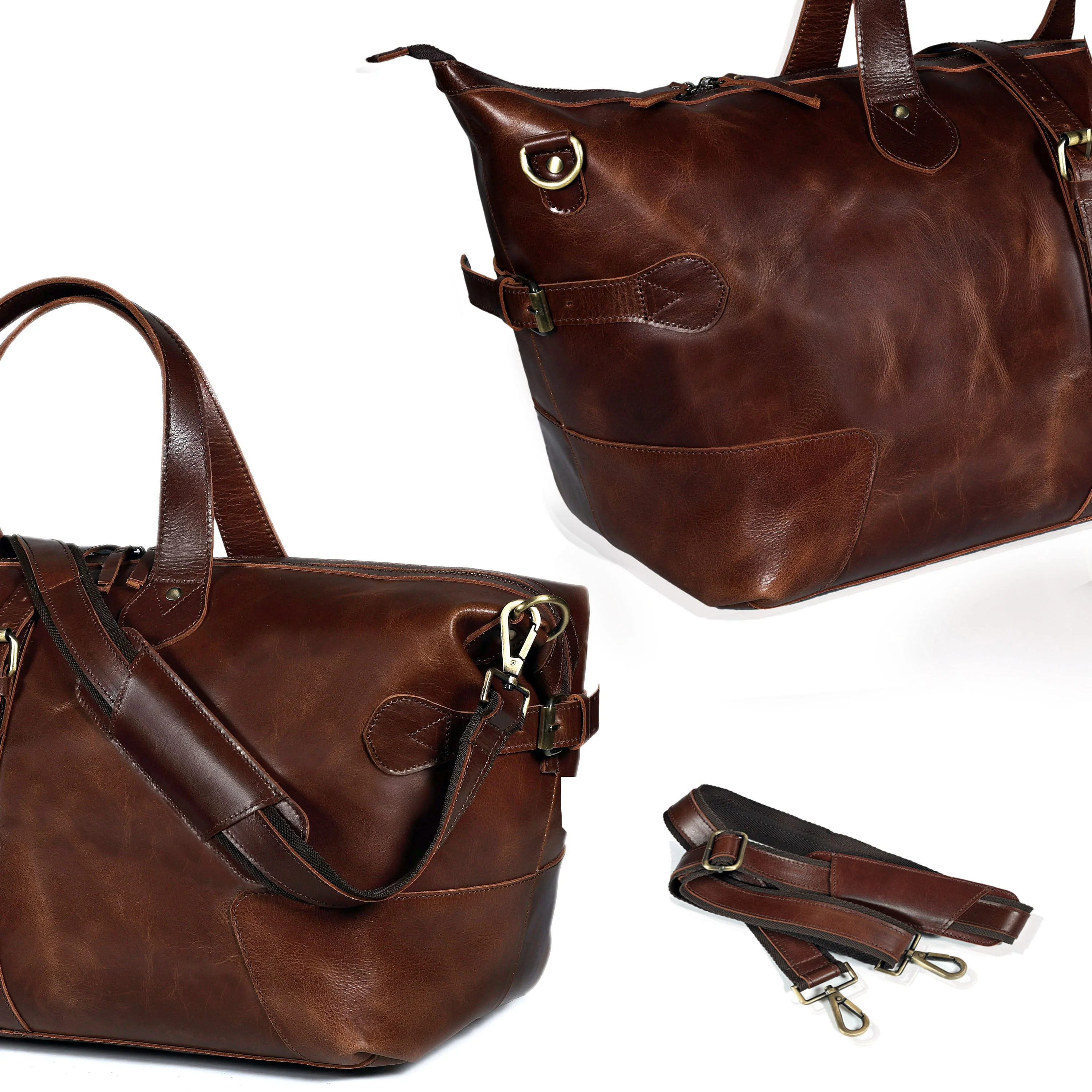 The Eurocraft Buffalo Leather Duffle bag - Image 11