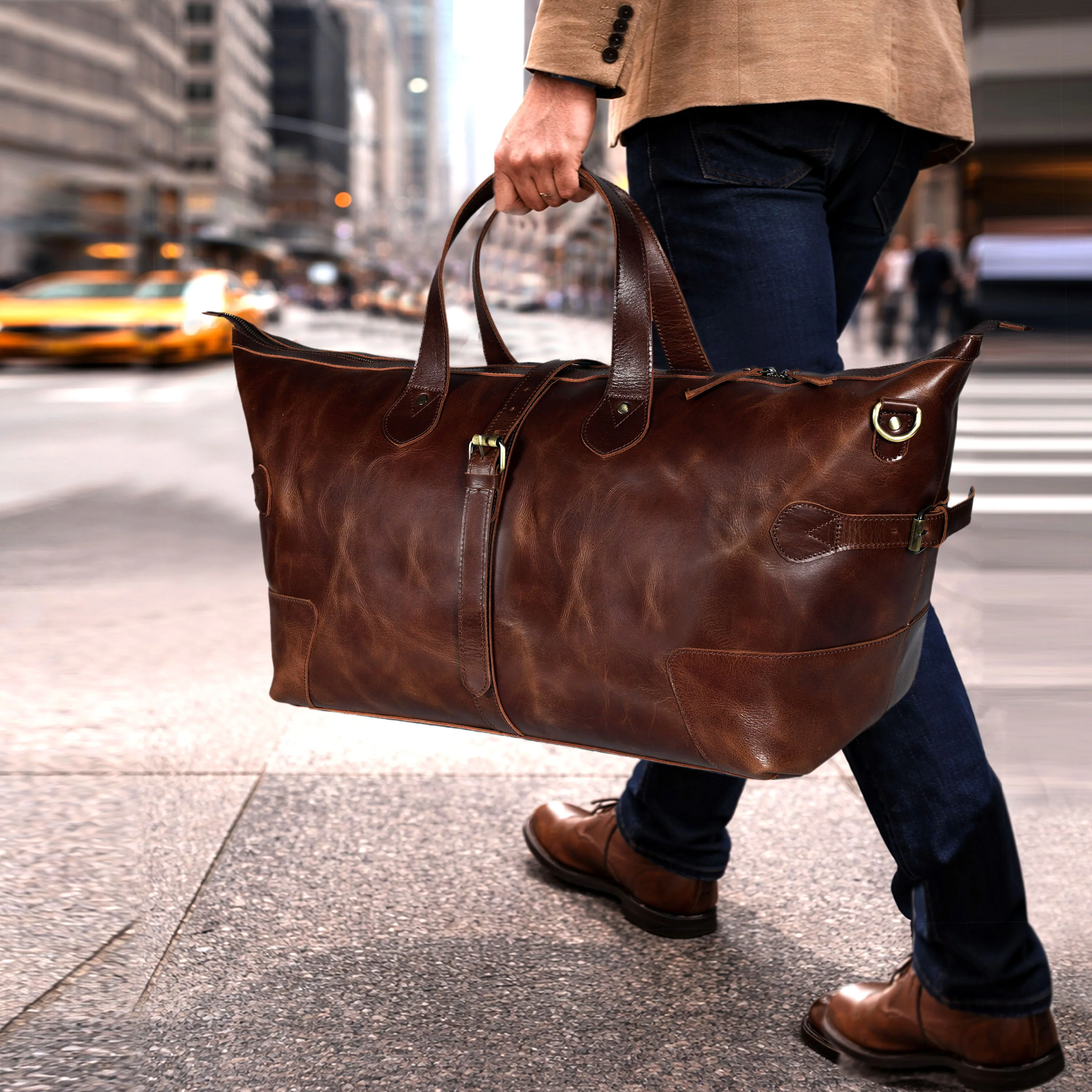 The Eurocraft Buffalo Leather Duffle bag - Image 3