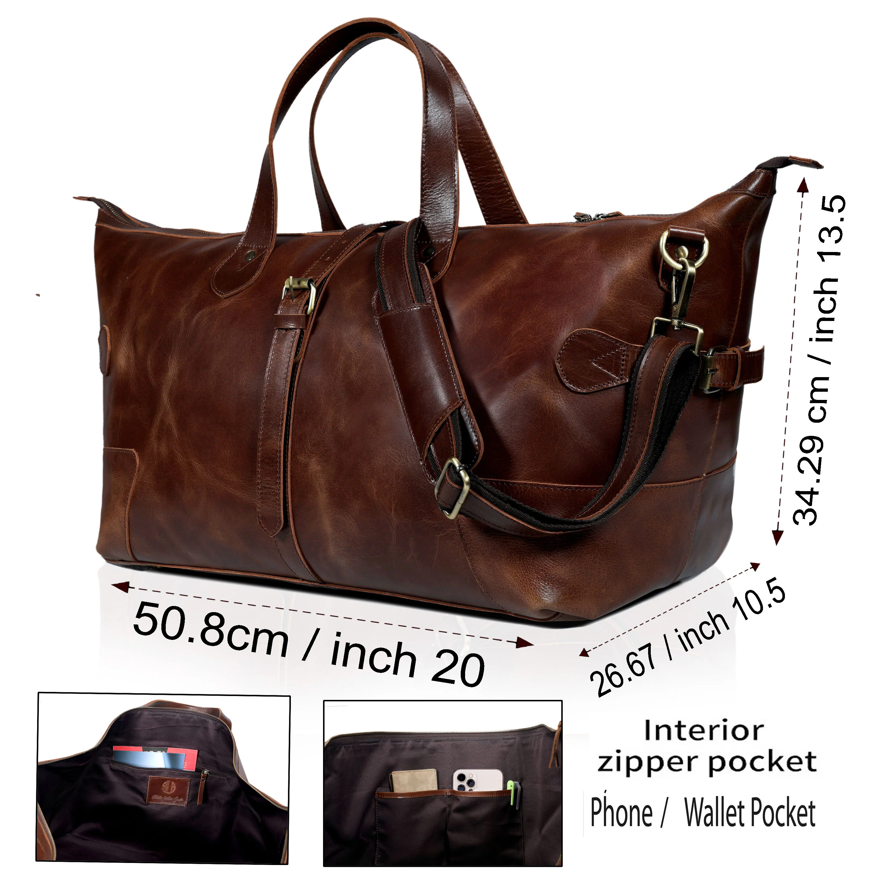 The Eurocraft Buffalo Leather Duffle bag - Image 4