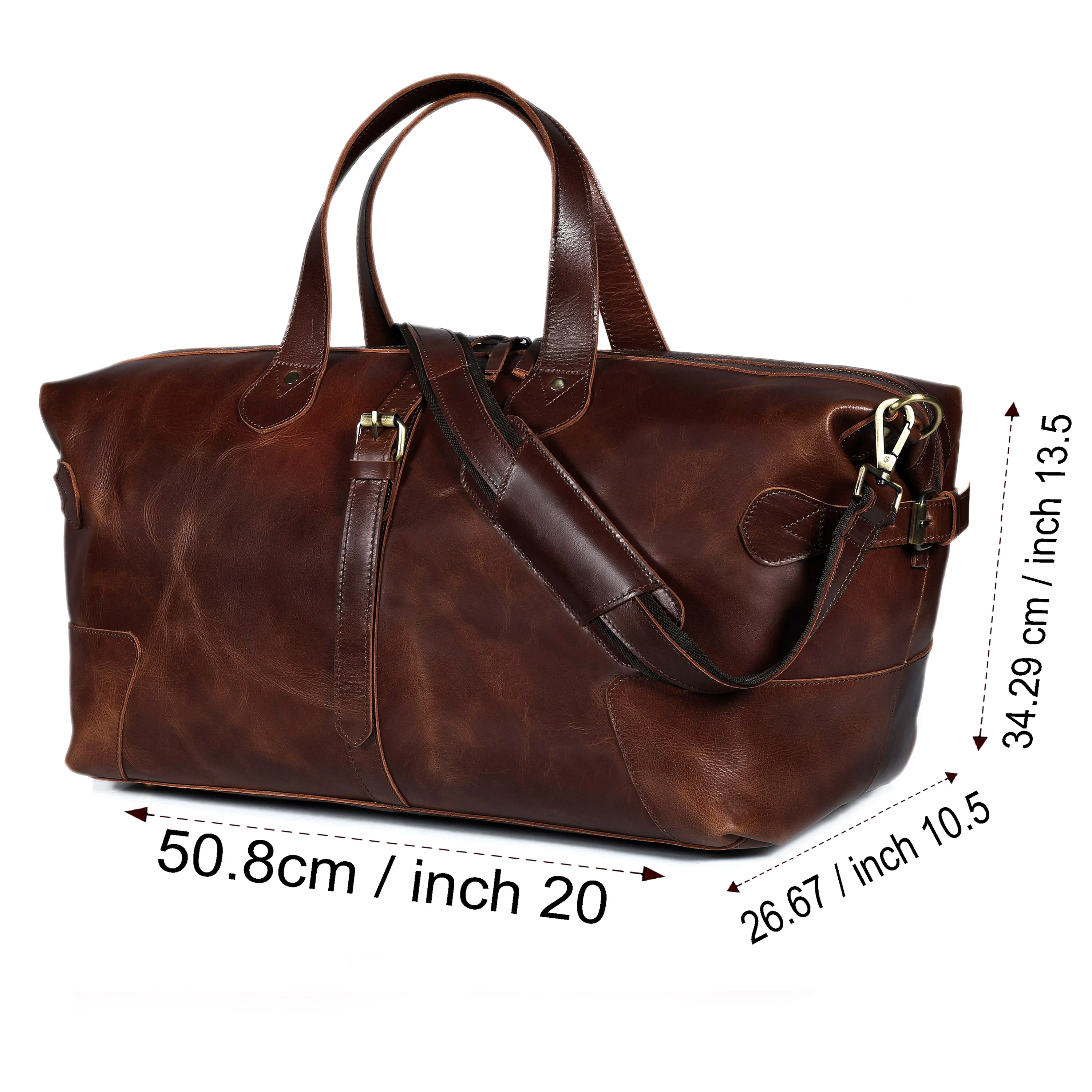 The Eurocraft Buffalo Leather Duffle bag - Image 6