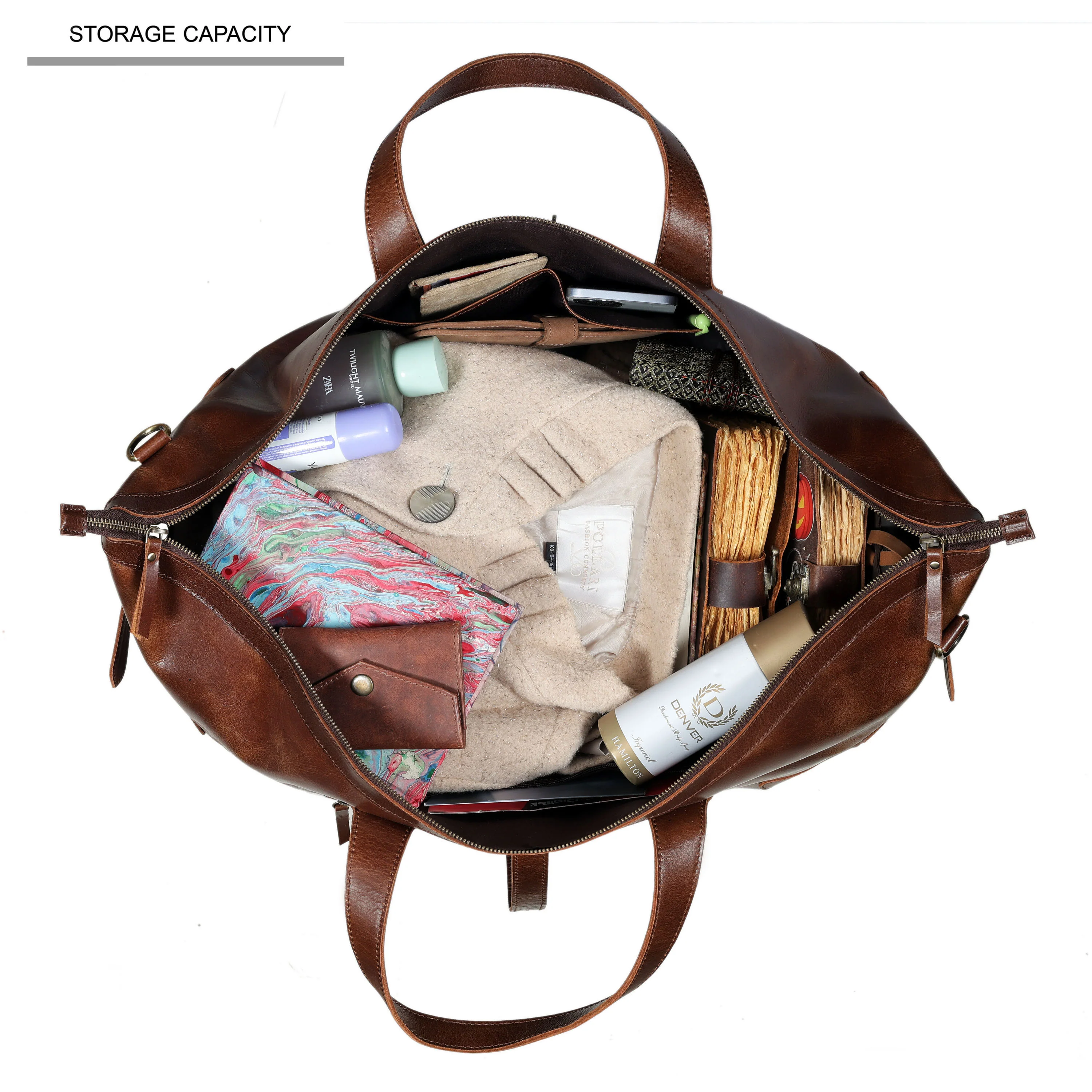The Eurocraft Buffalo Leather Duffle bag - Image 8