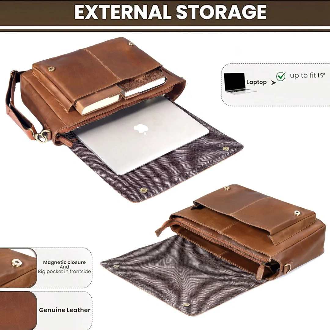 The Jackson Leather Buffalo Messenger - Image 9