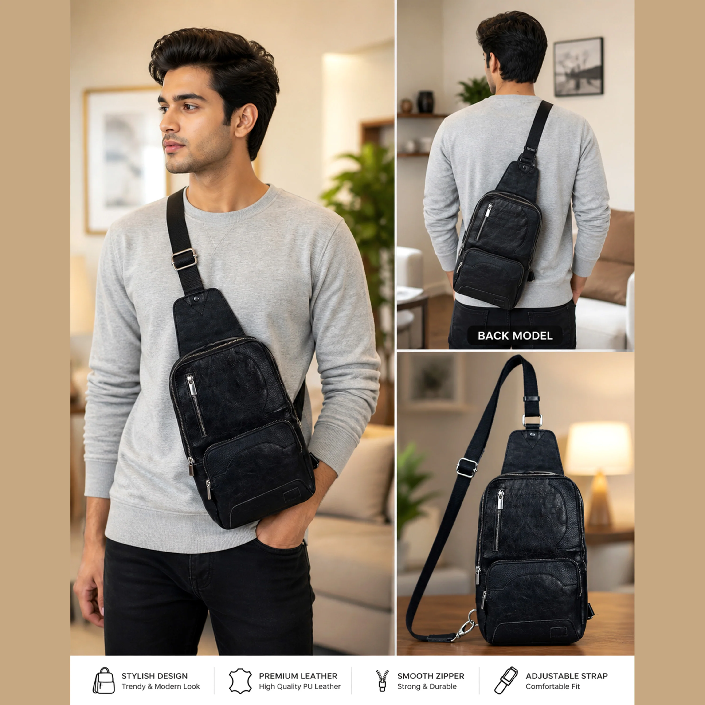 The Kingsman Leather Sling Fanny Pack - Image 12