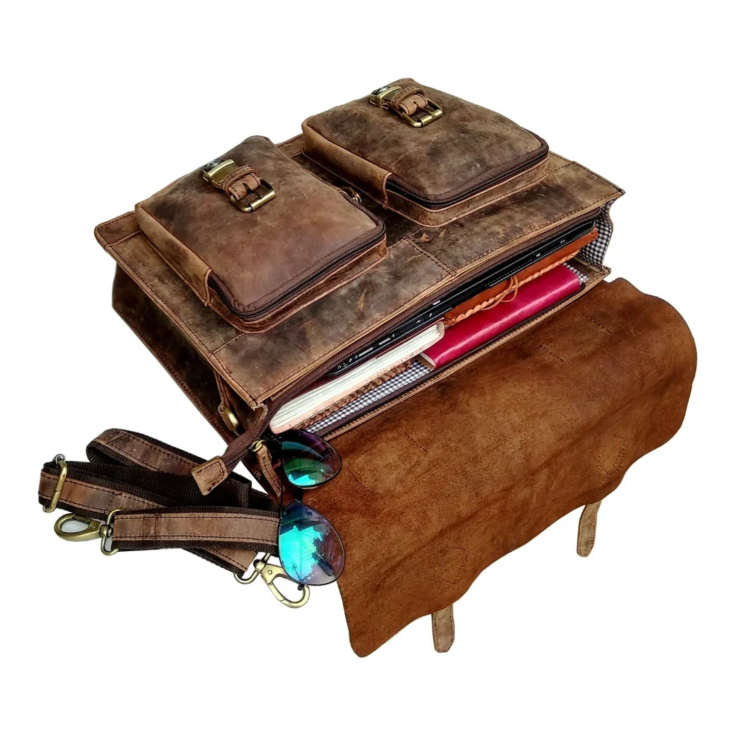 The Leather Messenger For Men's - Image 8
