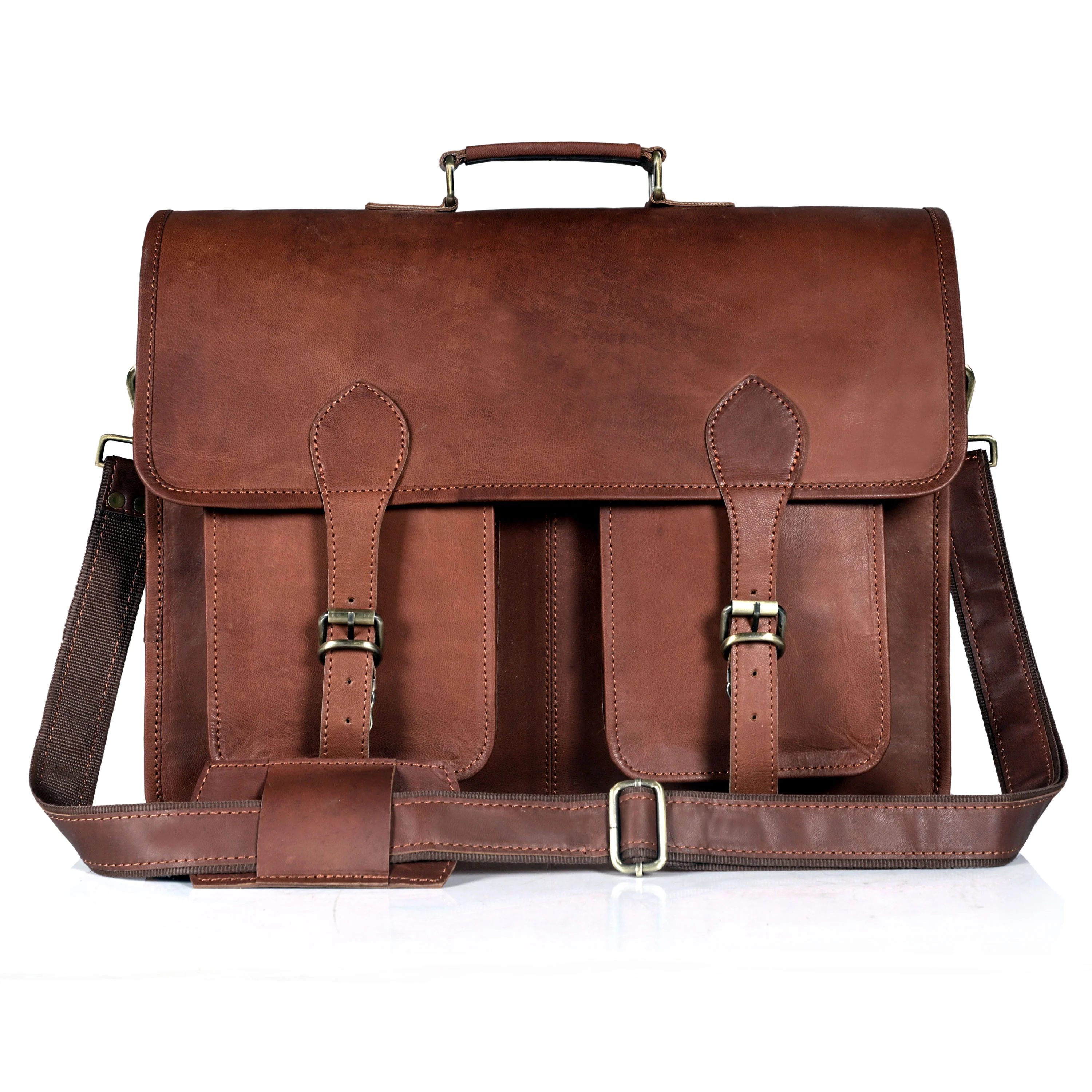 The Lunar Leather messenger Bag - Image 19