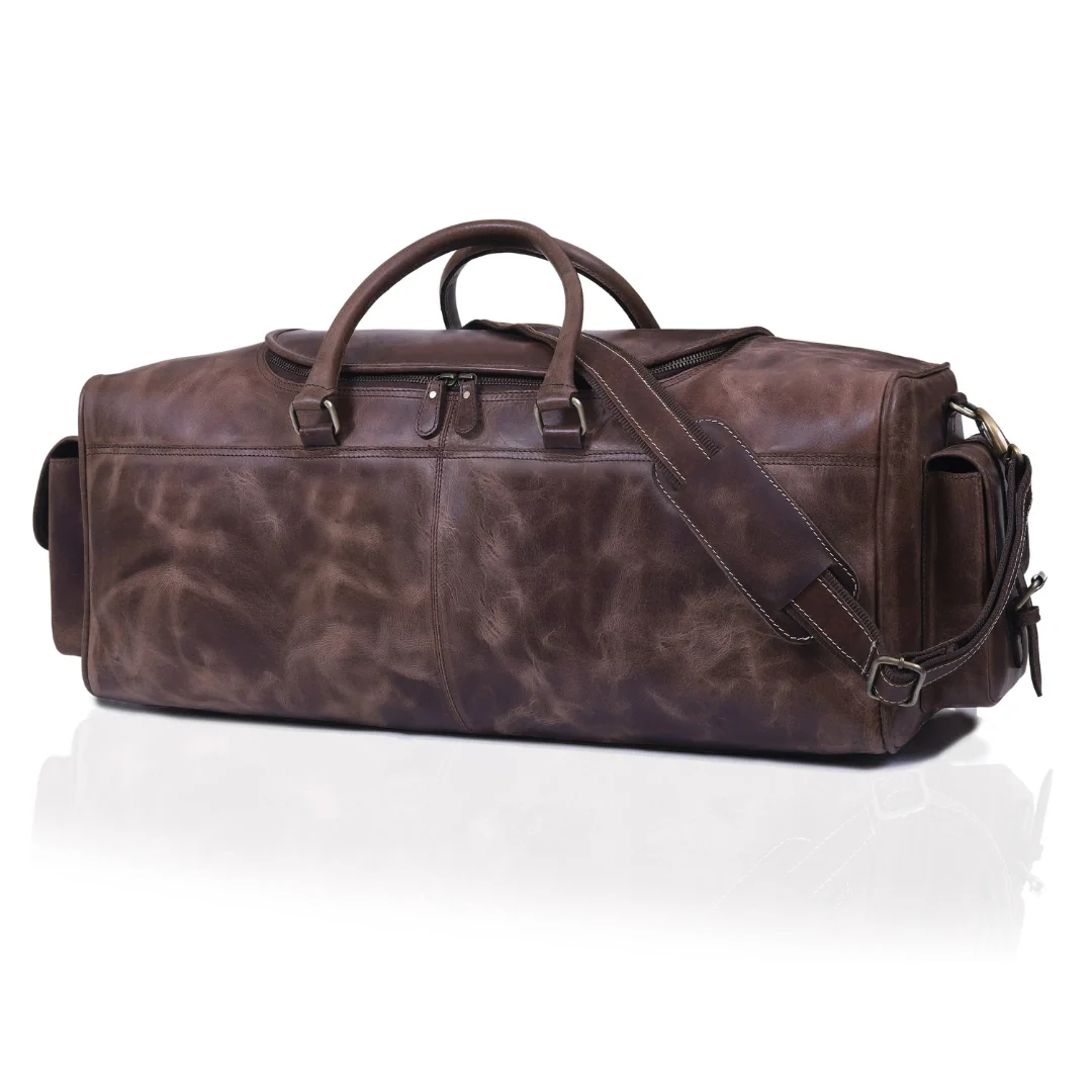 The Overnight Leather Duffle Bag - Image 12