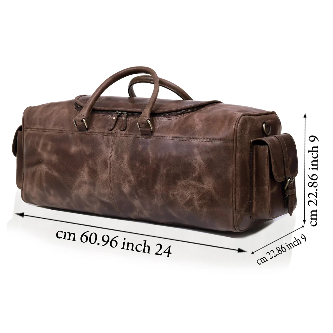 The Overnight Leather Duffle Bag - Image 3