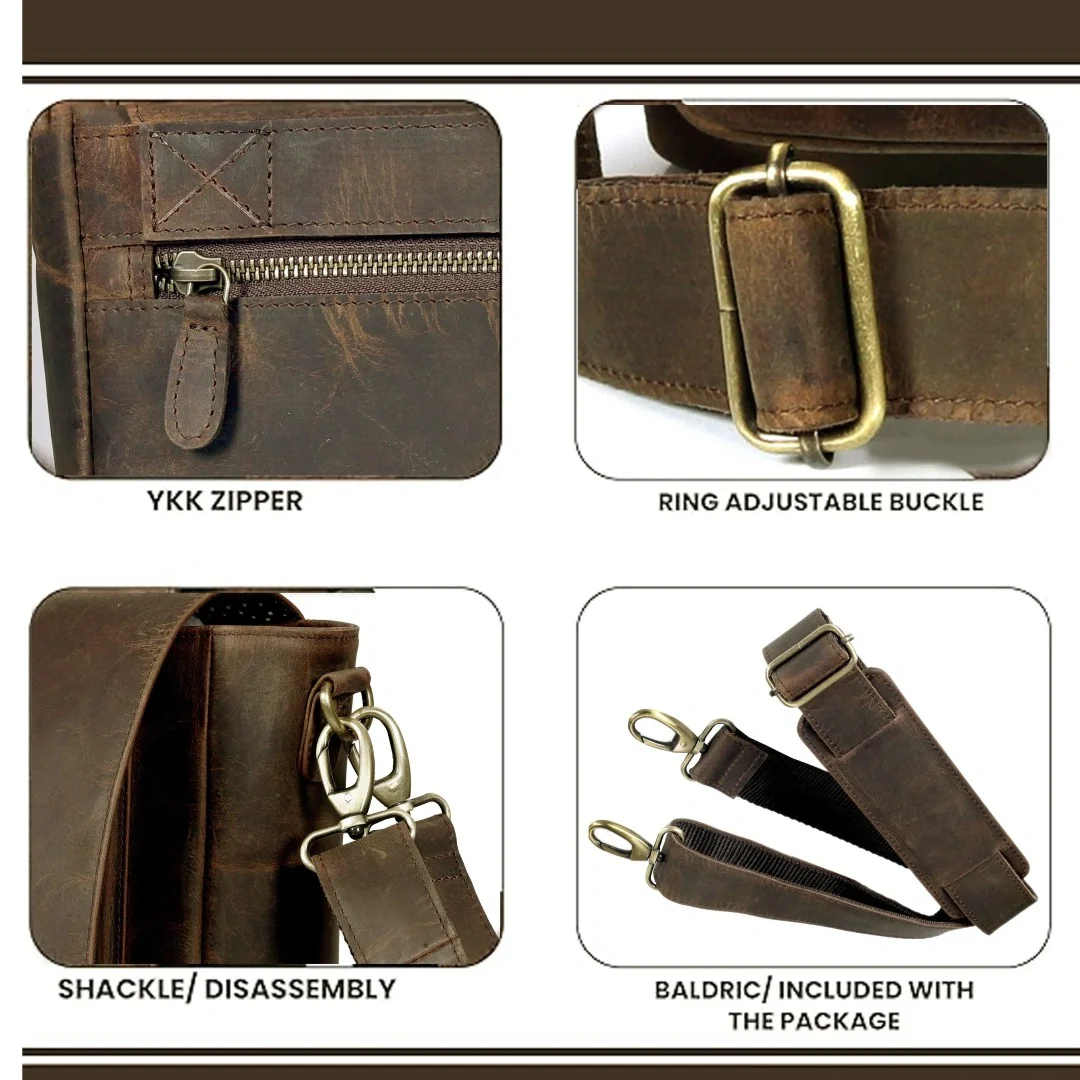 The Porter Leather Messenger bag - Image 4