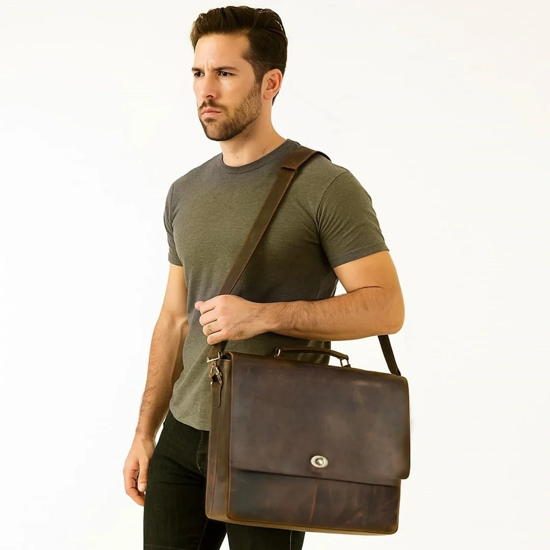 The Porter Leather Messenger bag - Image 6