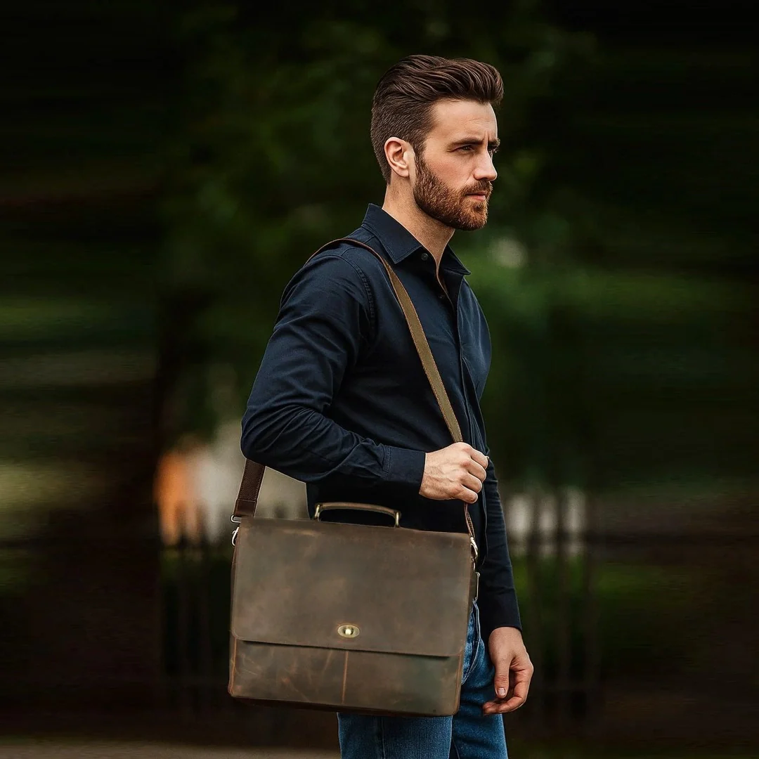 The Porter Leather Messenger bag - Image 7