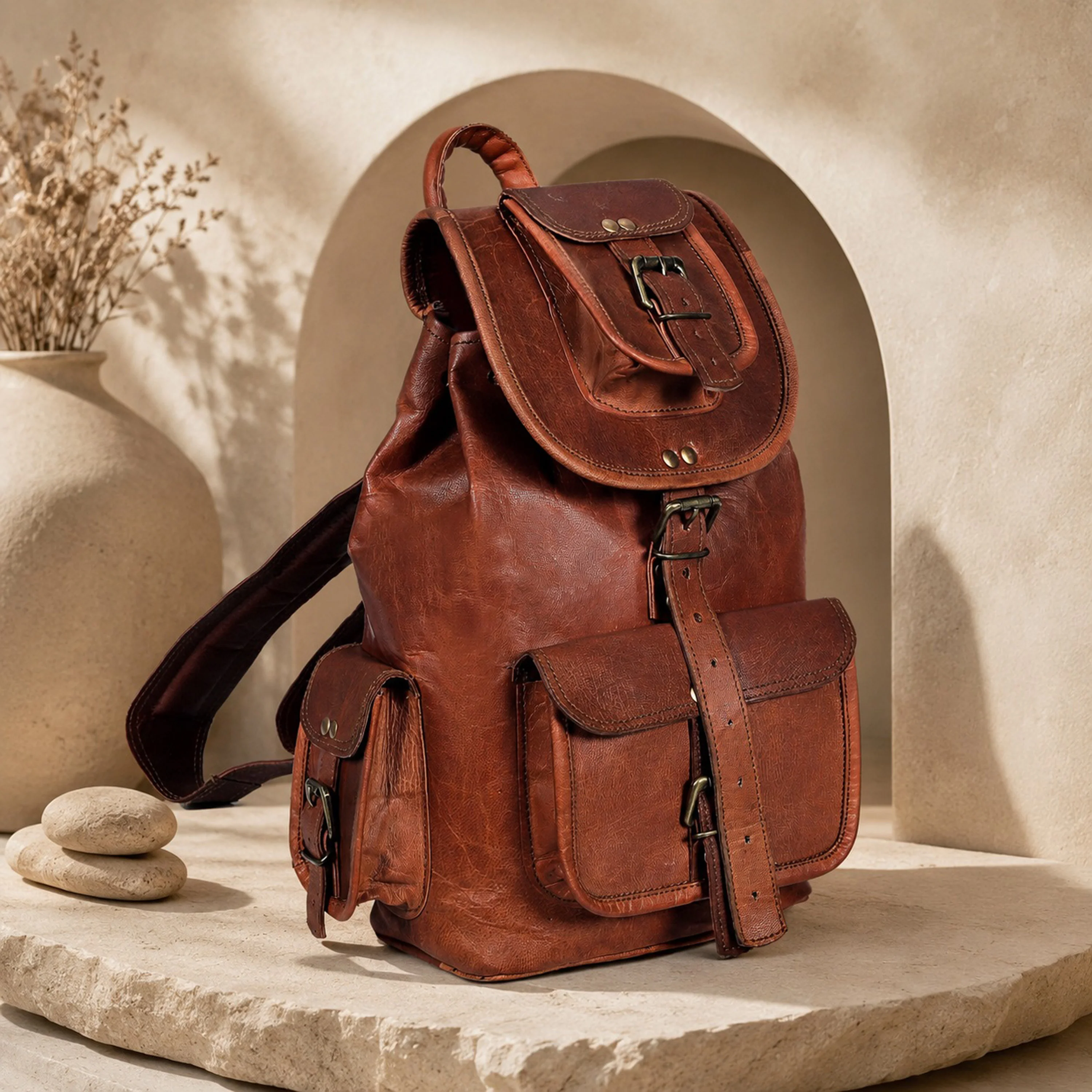 The Prestige Leather backpack - Image 13