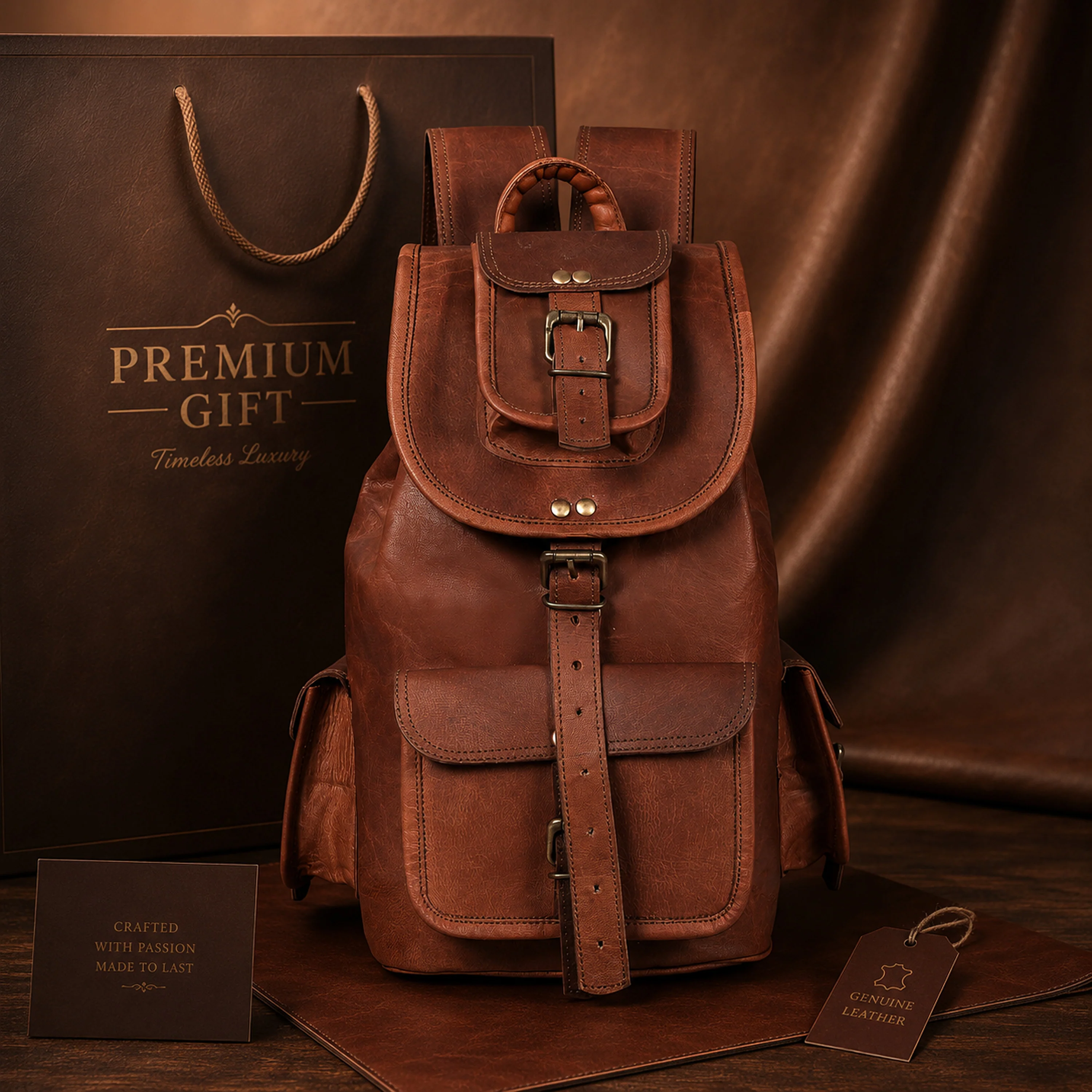 The Prestige Leather backpack - Image 3