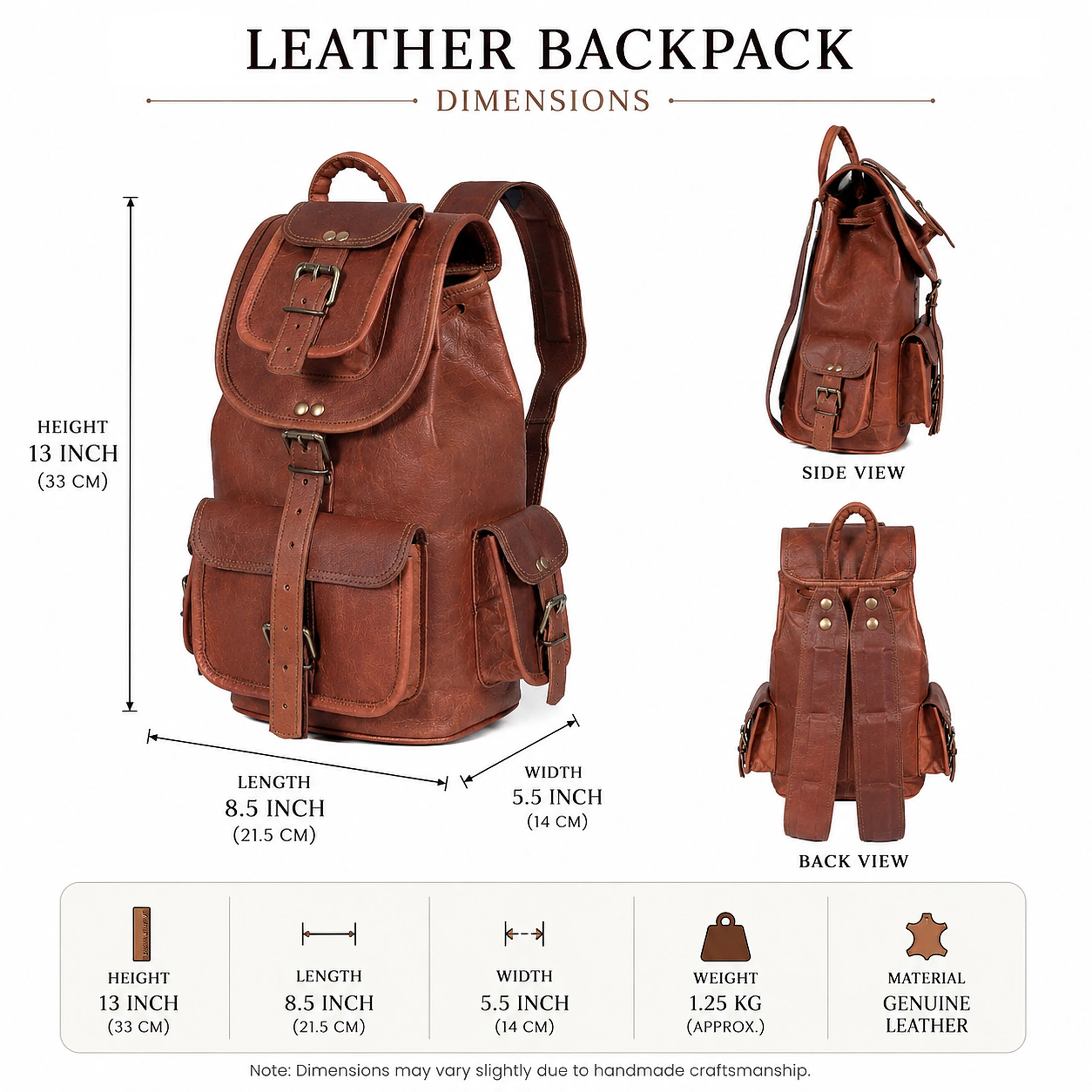 The Prestige Leather backpack - Image 7