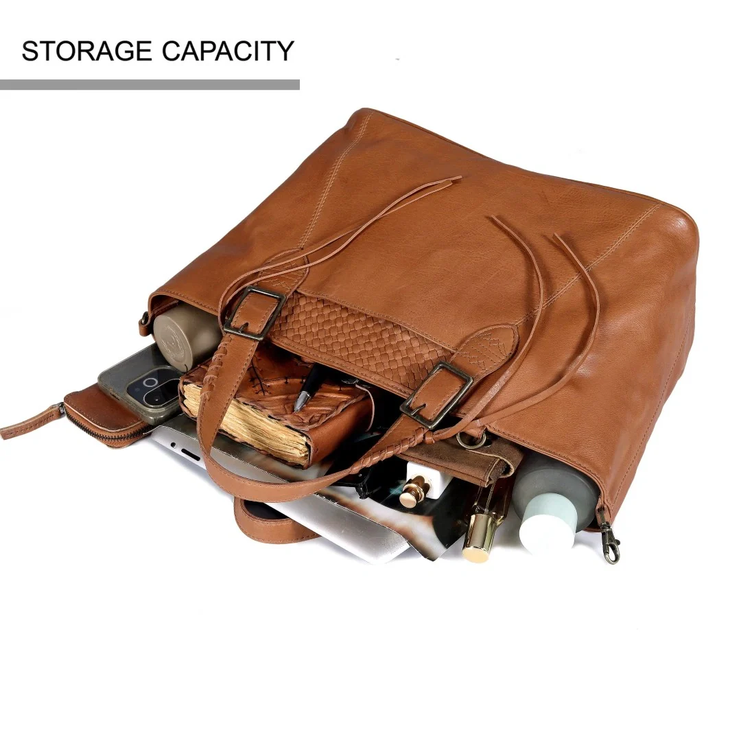 The Sunrise Leather Tote - Image 5