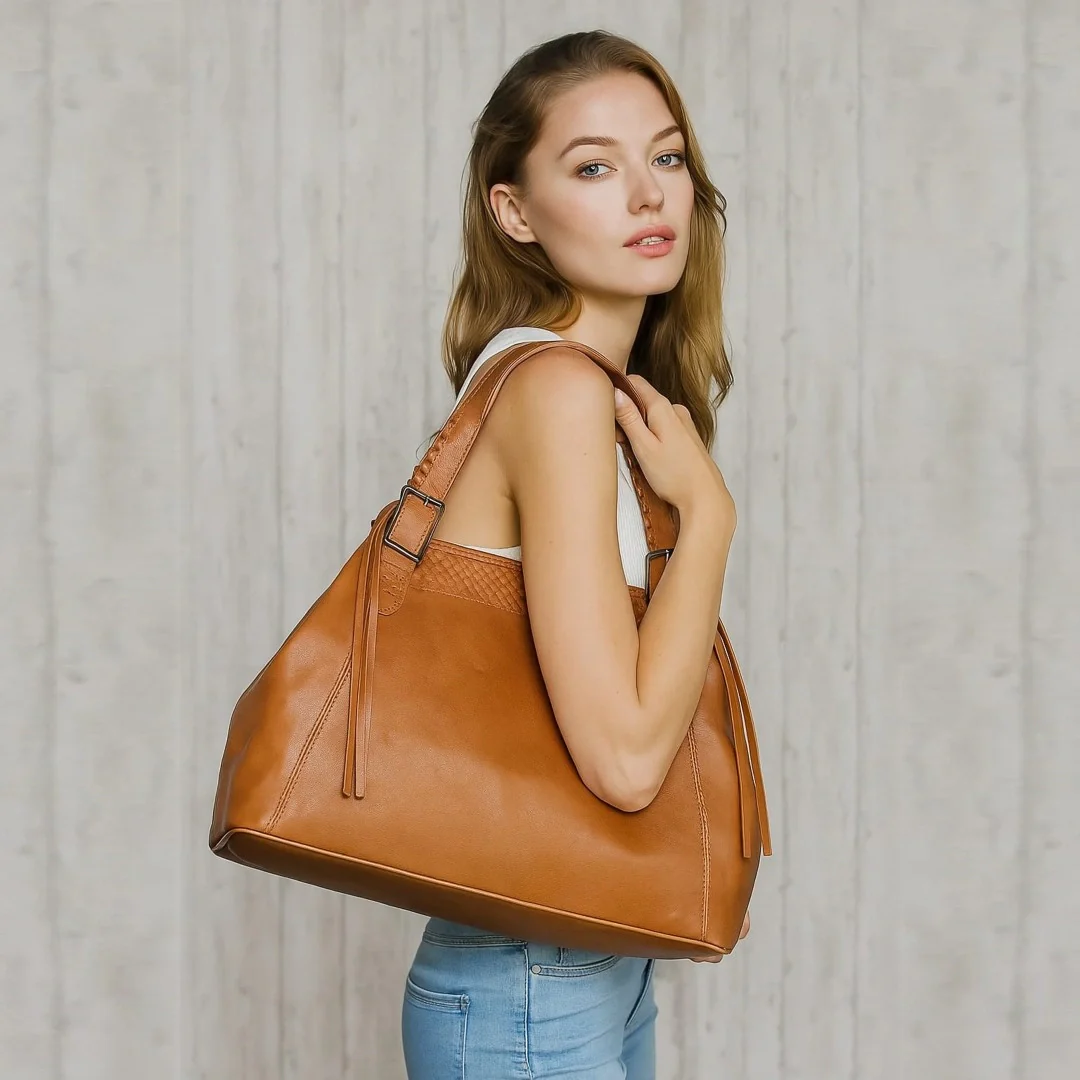 The Sunrise Leather Tote - Image 7
