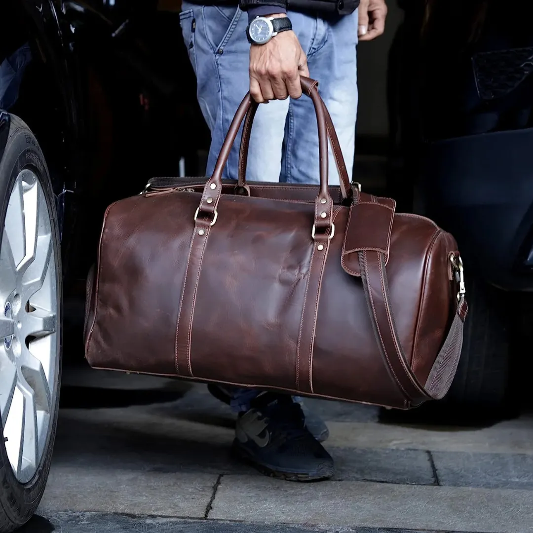 The Unesco Leather Duffle Bag - Image 4