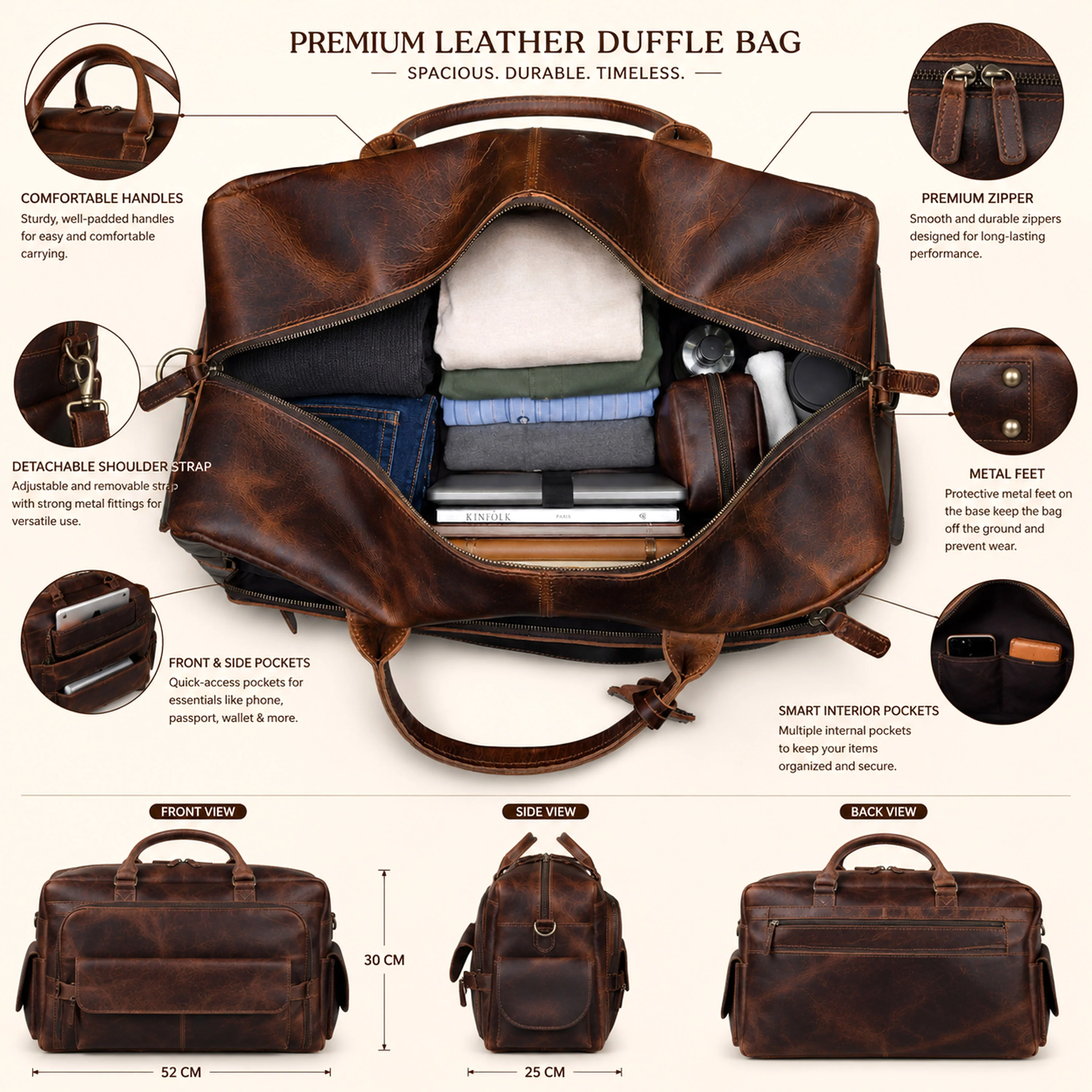 The Windsor Hunter Duffle Bag - Image 9